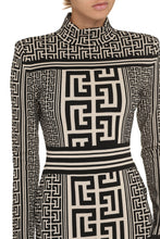 Load image into Gallery viewer, Jacquard knit mini-dress