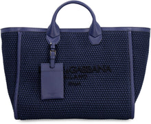 Load image into Gallery viewer, Canvas and leather shopping bag
