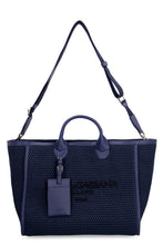 Load image into Gallery viewer, Canvas and leather shopping bag