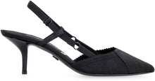 Load image into Gallery viewer, Fabric slingback pumps