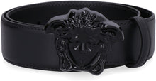 Load image into Gallery viewer, Logo buckle leather belt