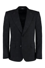 Load image into Gallery viewer, Virgin wool blend single-breast jacket