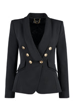 Load image into Gallery viewer, Stretch double-breasted blazer