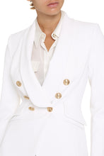 Load image into Gallery viewer, Stretch double-breasted blazer