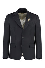 Load image into Gallery viewer, Virgin wool blend single-breast jacket