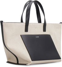 Load image into Gallery viewer, Canvas and leather handbag