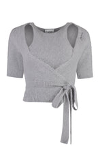 Load image into Gallery viewer, Knit blouse with belt