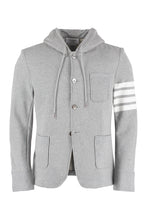 Load image into Gallery viewer, Hooded cotton blazer