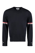 Load image into Gallery viewer, Virgin wool crew-neck sweater
