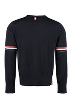 Load image into Gallery viewer, Virgin wool crew-neck sweater