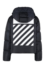 Load image into Gallery viewer, Hooded full-zip down jacket