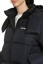 Load image into Gallery viewer, Hooded full-zip down jacket