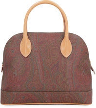Load image into Gallery viewer, Paisley print boston bag