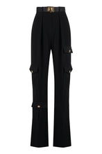 Load image into Gallery viewer, Crêpe cargo-trousers
