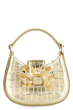 Load image into Gallery viewer, Croc Crescent Bow leather micro bag