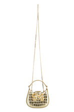 Load image into Gallery viewer, Croc Crescent Bow leather micro bag