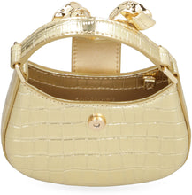 Load image into Gallery viewer, Croc Crescent Bow leather micro bag