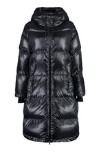 Load image into Gallery viewer, Long hooded down jacket