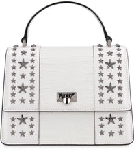 Load image into Gallery viewer, Pyxis crocodile print leather handbag