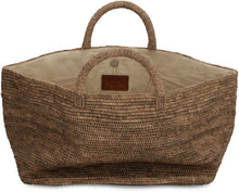 Load image into Gallery viewer, Vanilla raffia tote bag