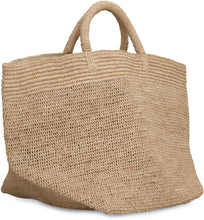 Load image into Gallery viewer, Vanilla raffia tote bag