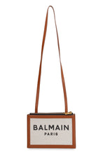 Load image into Gallery viewer, Canvas and leather clutch