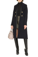 Load image into Gallery viewer, Double-breasted wool and cashmere coat