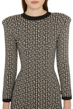 Load image into Gallery viewer, Jacquard knit mini-dress