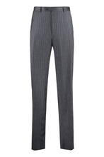 Load image into Gallery viewer, Pin-striped wool tailored trousers
