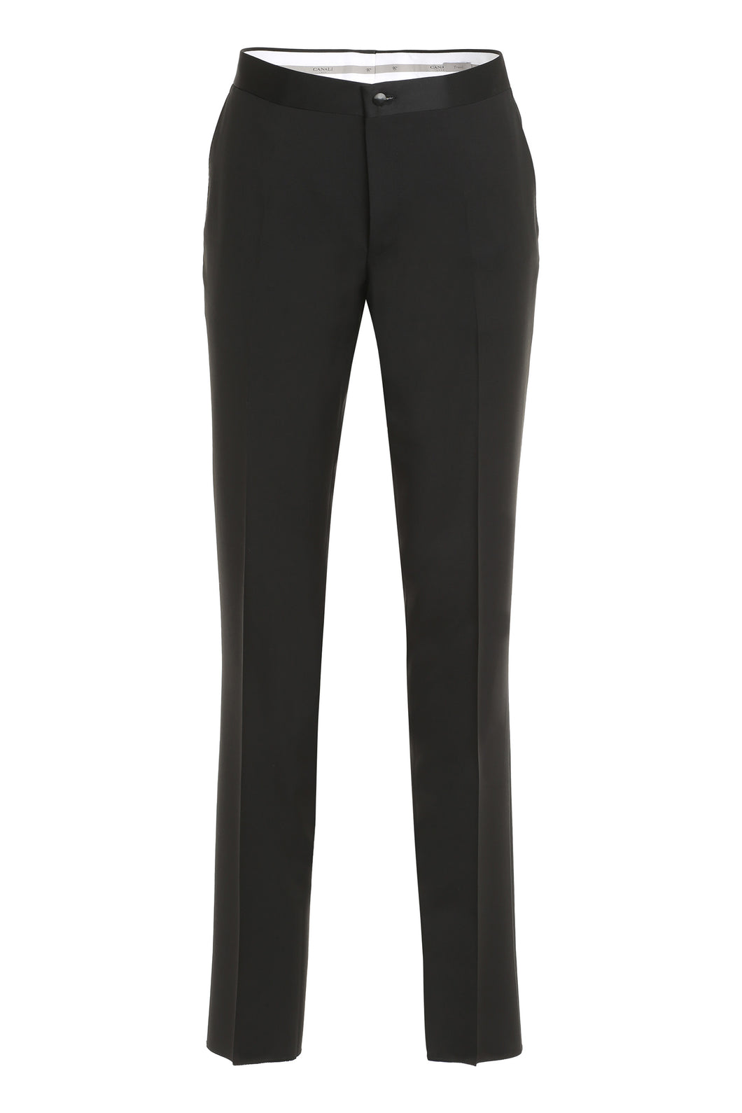 Wool blend tailored trousers