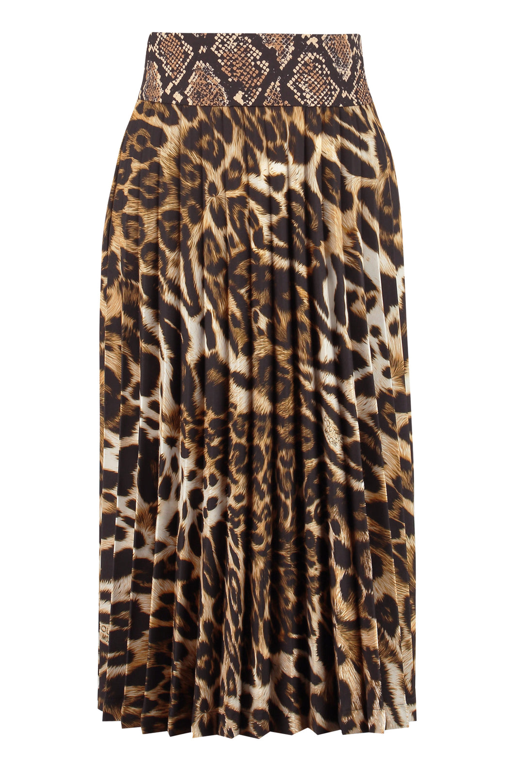 Printed pleated skirt