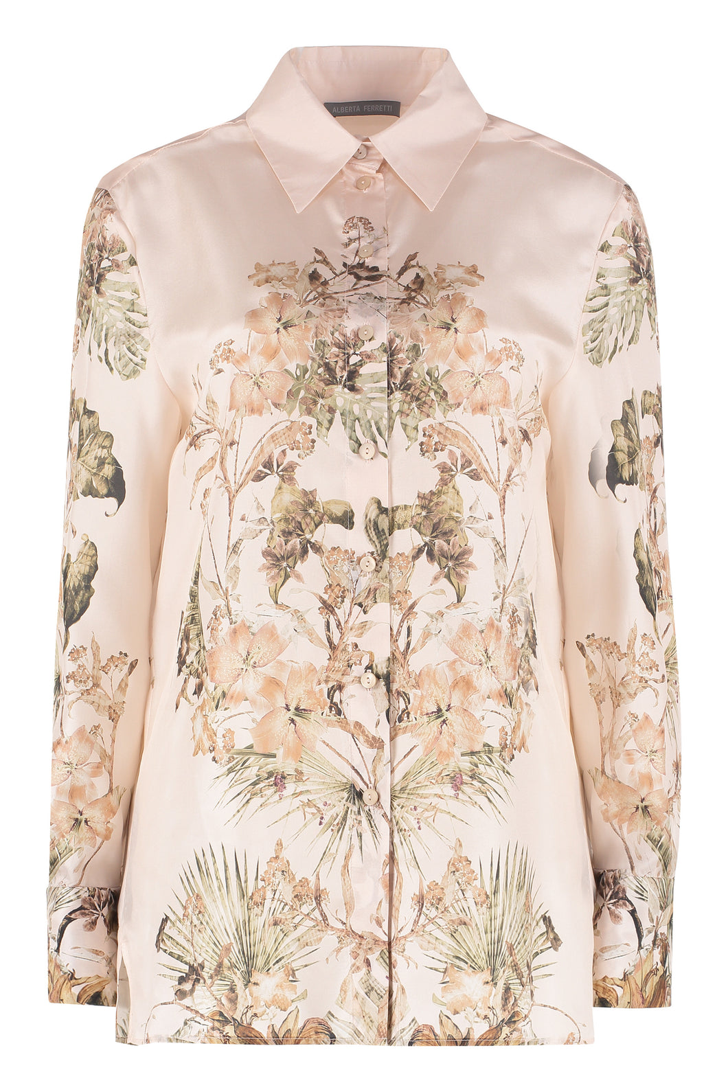 Printed silk shirt