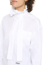 Load image into Gallery viewer, Cotton shirt with bow
