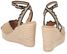 Load image into Gallery viewer, Brini jute wedge sandals
