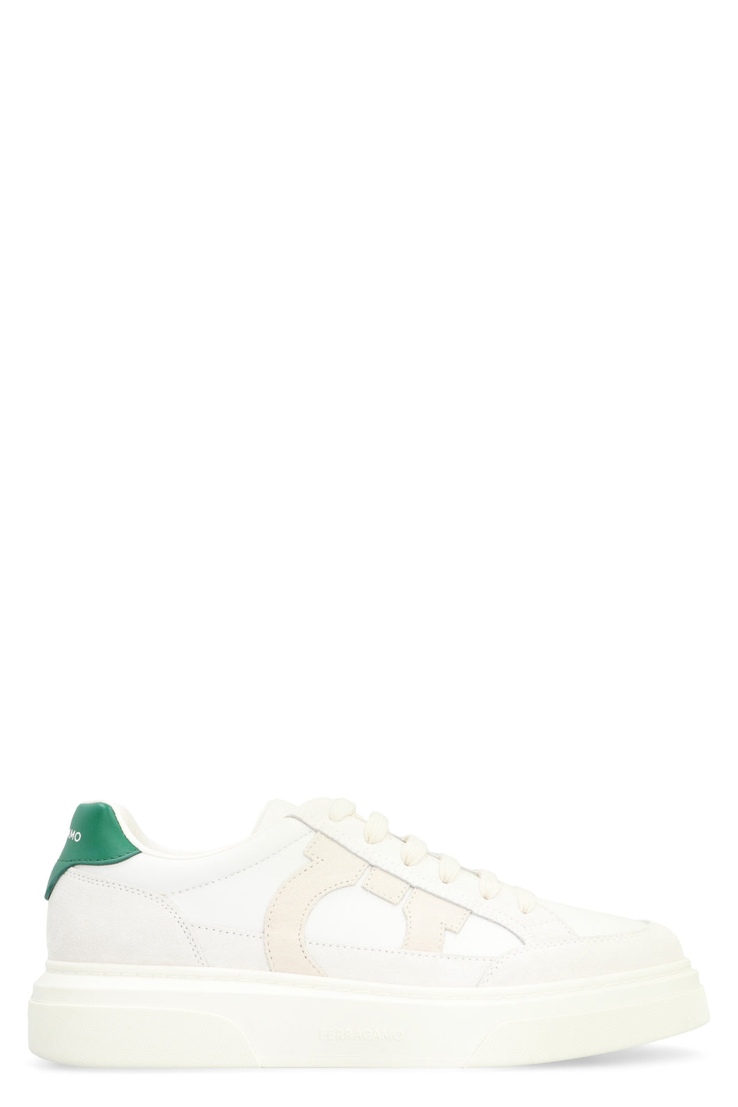 Leather low-top sneakers