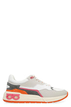 Load image into Gallery viewer, Leather and fabric low-top sneakers
