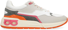 Load image into Gallery viewer, Leather and fabric low-top sneakers
