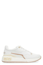 Load image into Gallery viewer, Leather and fabric low-top sneakers
