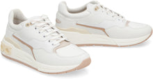 Load image into Gallery viewer, Leather and fabric low-top sneakers
