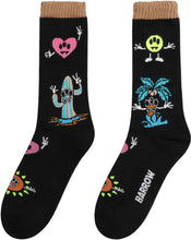 Load image into Gallery viewer, Multicolor intarsia cotton socks
