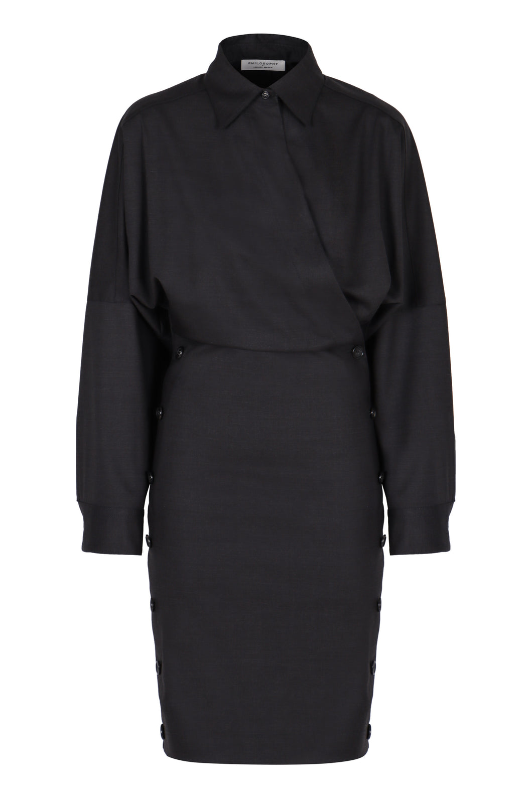 Wool-blend dress