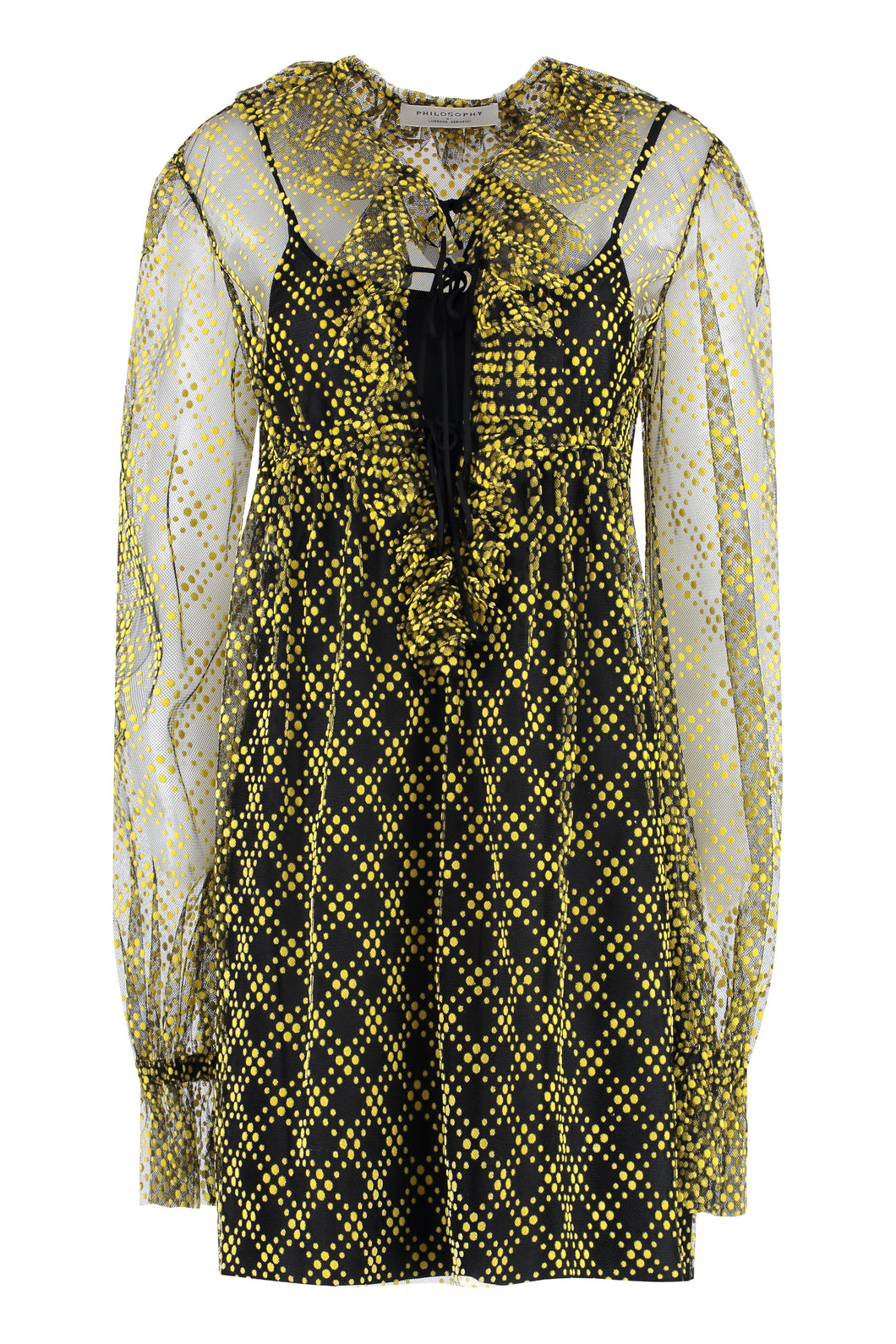 Polka-dot tulle dress