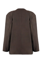 Load image into Gallery viewer, Wool single-breasted blazer
