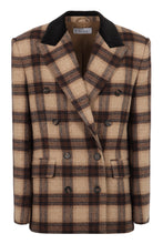 Load image into Gallery viewer, Double-breasted check jacket
