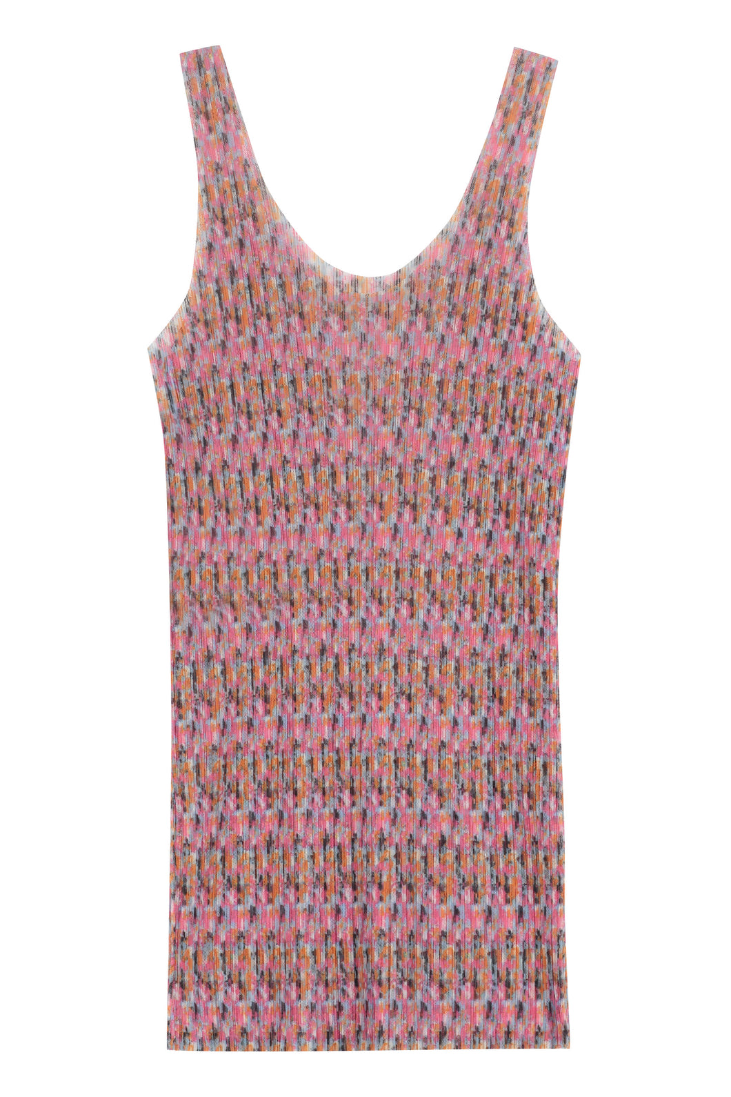 Pleated tulle top