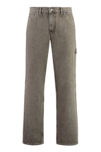 Load image into Gallery viewer, 5-pocket straight-leg jeans
