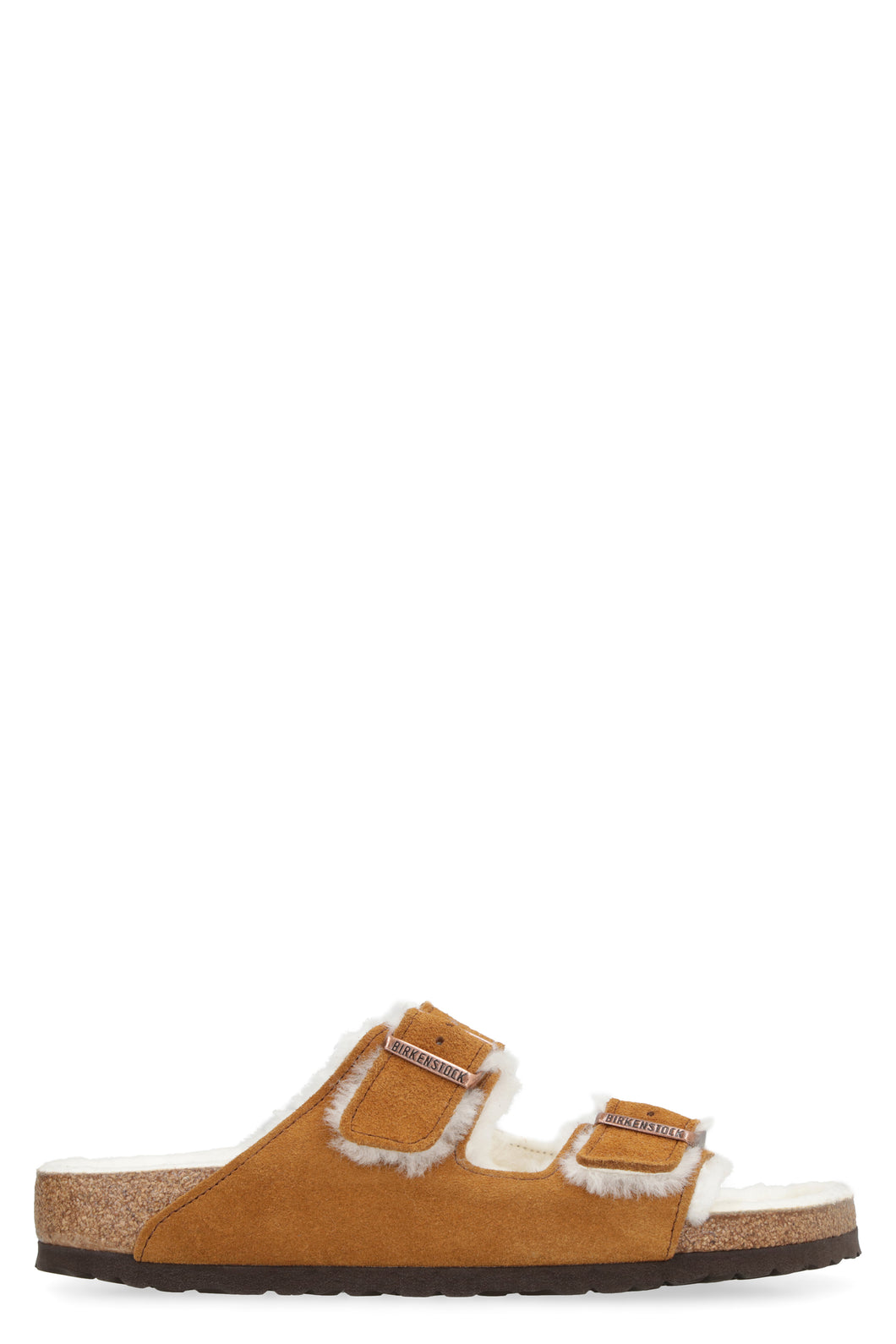 Arizona Shearling suede slides