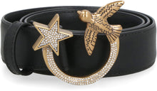 Load image into Gallery viewer, Logo buckle leather belt
