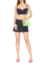 Load image into Gallery viewer, Medusa denim bralette

