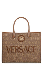 Load image into Gallery viewer, All over logo canvas tote
